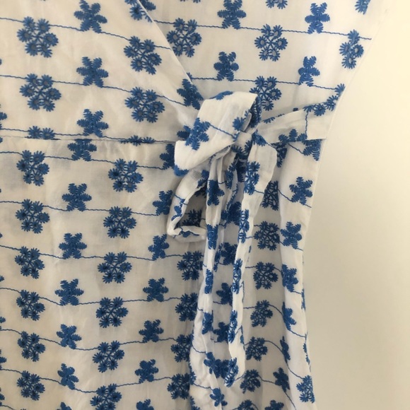 Blue Flower Wrap Dress (Brandy, Princess Polly) - Picture 6 of 10